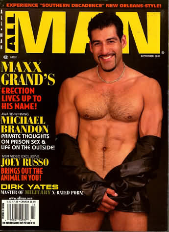 All Man September 2002 magazine back issue All Man magizine back copy 