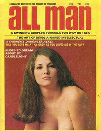 All Man February 1969 magazine back issue cover image