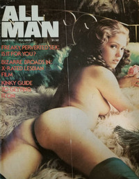 All Man June 1975 Magazine Back Copies Magizines Mags
