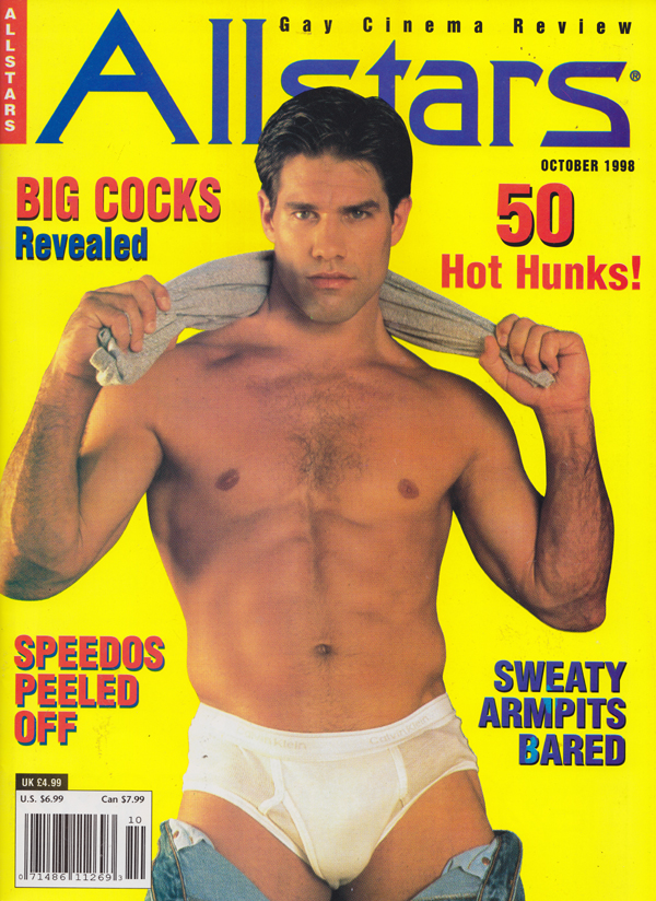 All Stars October 1998 magazine back issue Allstars magizine back copy Sweaty Armpits, Big Cocks, Speedos Peeled Off, Hot Hunks, jerks it , pretty boys, dick of doom 