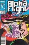 Alpha Flight # 50 magazine back issue cover image