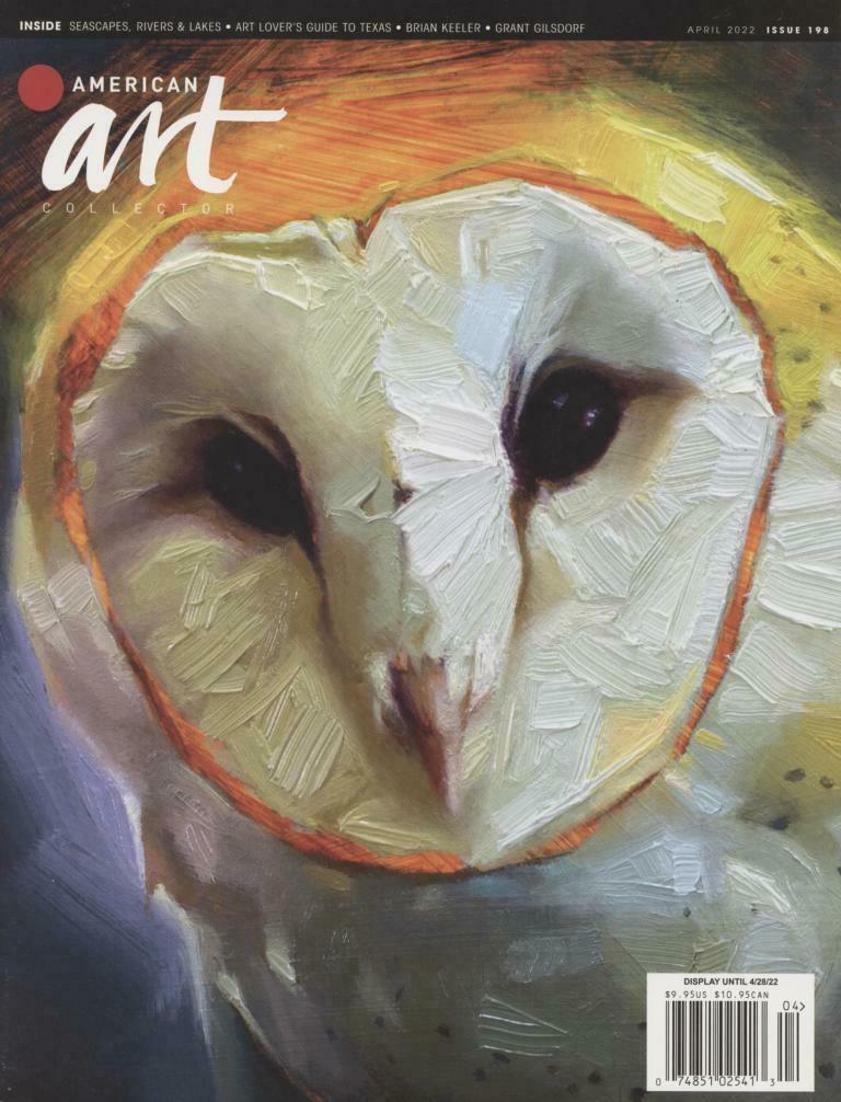 American Art Collector # 198, April 2022 magazine back issue American Art Collector magizine back copy 