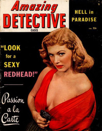Amazing Detective Cases February 1950 Magazine Back Copies Magizines Mags