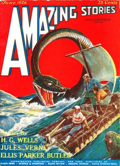 Amazing Stories June 1926 magazine back issue Amazing Stories magizine back copy 
