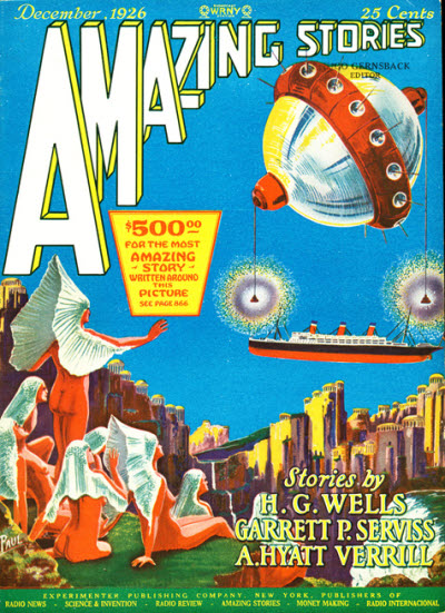Amazing Stories December 1926 magazine back issue Amazing Stories magizine back copy 