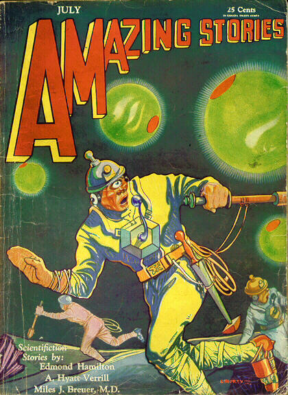 Amazing Stories July 1930 magazine back issue Amazing Stories magizine back copy 