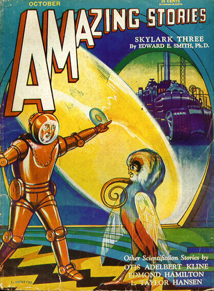 Amazing Stories October 1930 magazine back issue Amazing Stories magizine back copy 