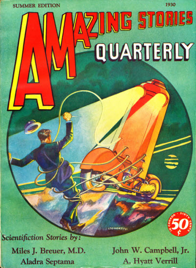 Amazing Stories Summer 1930 magazine back issue Amazing Stories magizine back copy 