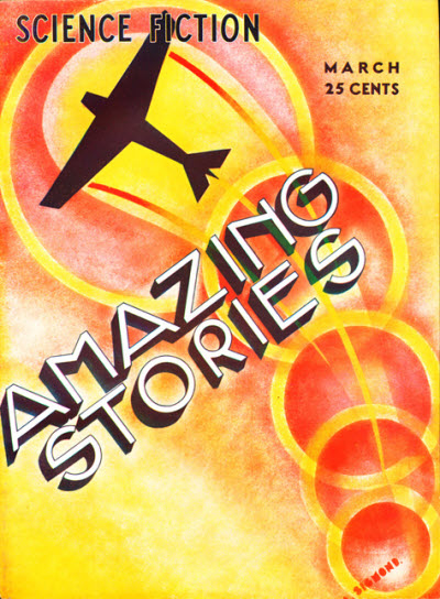 Amazing Stories March 1933 magazine back issue Amazing Stories magizine back copy 