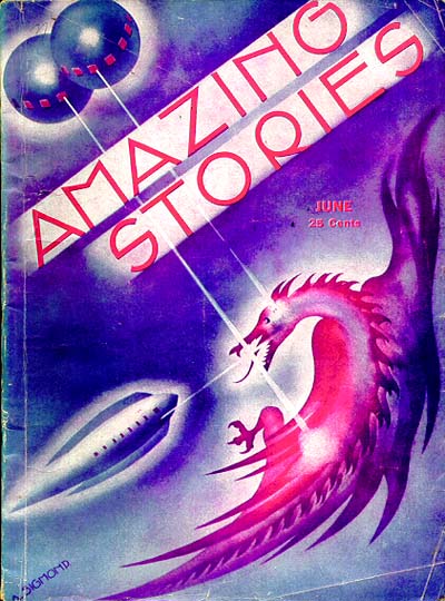 Amazing Stories June 1933 magazine back issue Amazing Stories magizine back copy 