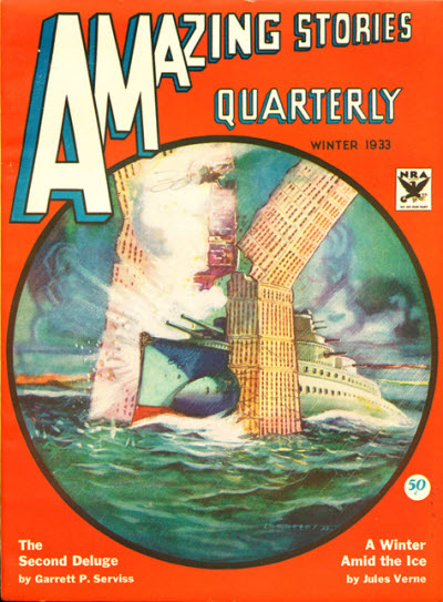 Amazing Stories Winter 1933 magazine back issue Amazing Stories magizine back copy 
