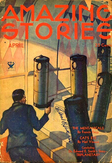 Amazing Stories April 1934 magazine back issue Amazing Stories magizine back copy 