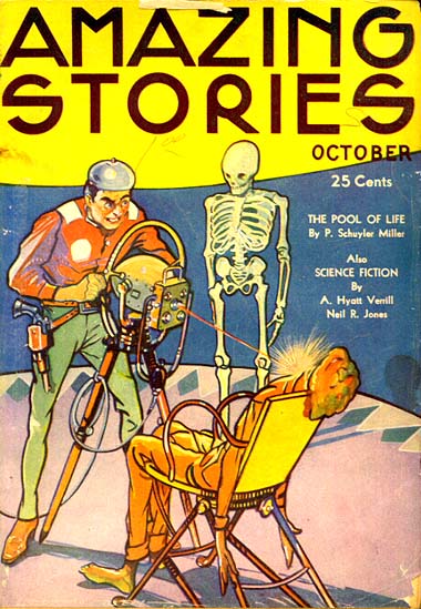 Amazing Stories October 1934 magazine back issue Amazing Stories magizine back copy 