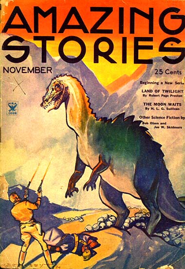 Amazing Stories November 1934 magazine back issue Amazing Stories magizine back copy 