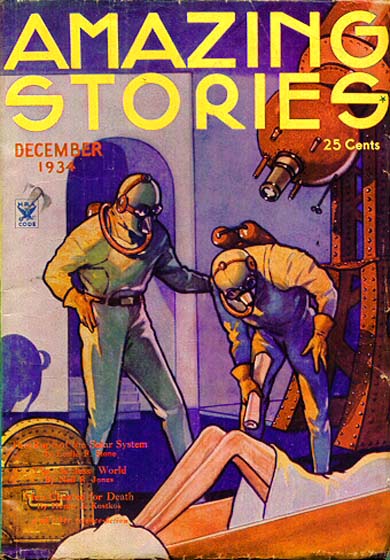 Amazing Stories December 1934 magazine back issue Amazing Stories magizine back copy 