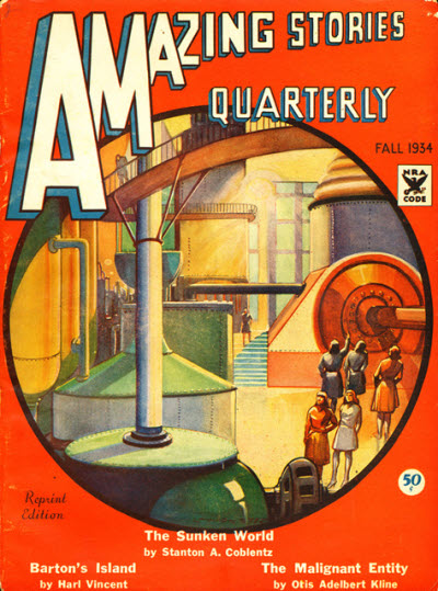 Amazing Stories Fall 1934 magazine back issue Amazing Stories magizine back copy 