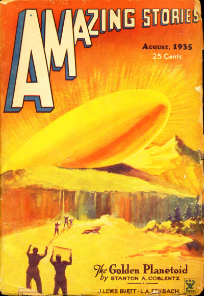 Amazing Stories August 1935 magazine back issue Amazing Stories magizine back copy 