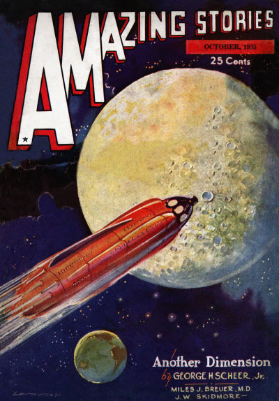 Amazing Stories October 1935 magazine back issue Amazing Stories magizine back copy 