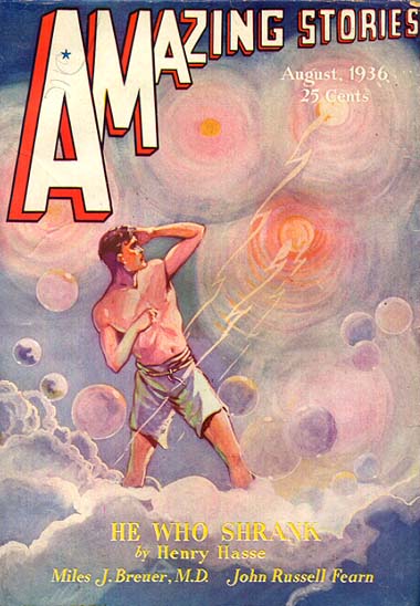 Amazing Stories August 1936 magazine back issue Amazing Stories magizine back copy 