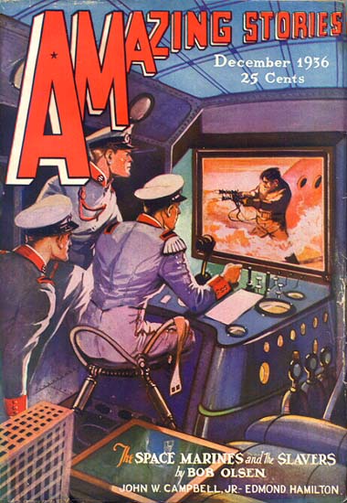 Amazing Stories December 1936 magazine back issue Amazing Stories magizine back copy 