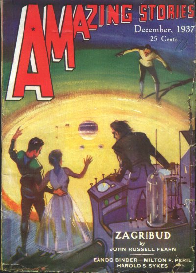 Amazing Stories December 1937 magazine back issue Amazing Stories magizine back copy 