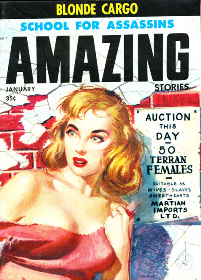 Amazing Stories January 1938 magazine back issue Amazing Stories magizine back copy 