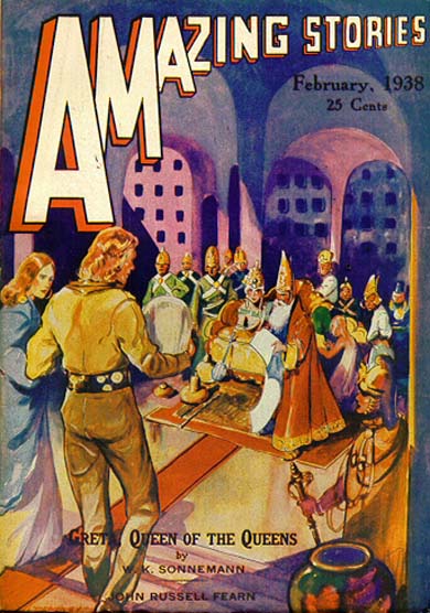 Amazing Stories February 1938 magazine back issue Amazing Stories magizine back copy 