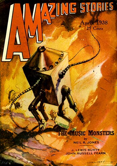 Amazing Stories April 1938 magazine back issue Amazing Stories magizine back copy 