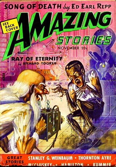 Amazing Stories November 1938 magazine back issue Amazing Stories magizine back copy 