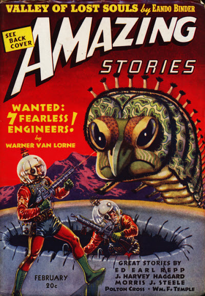 Amazing Stories February 1939 magazine back issue Amazing Stories magizine back copy 