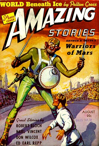 Amazing Stories August 1939 magazine back issue Amazing Stories magizine back copy 