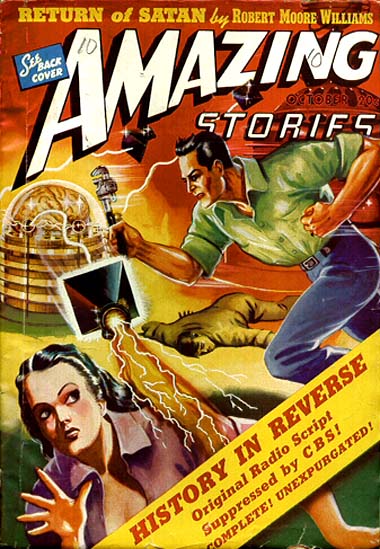 Amazing Stories October 1939 magazine back issue Amazing Stories magizine back copy 