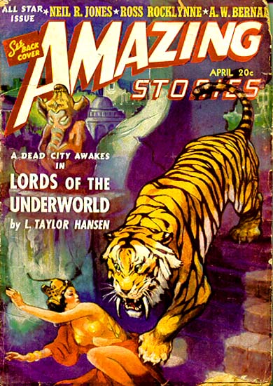Amazing Stories April 1941 magazine back issue Amazing Stories magizine back copy 