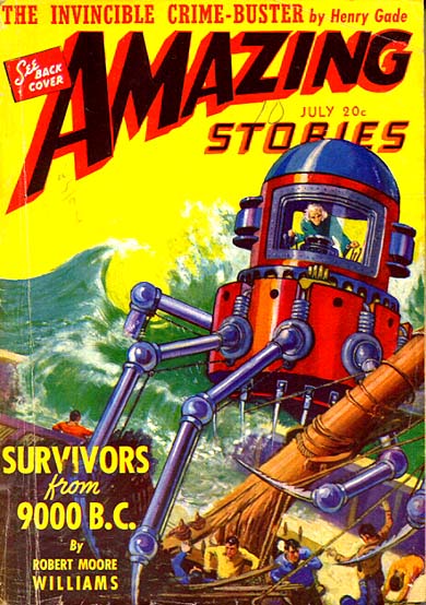 Amazing Stories July 1941 magazine back issue Amazing Stories magizine back copy 