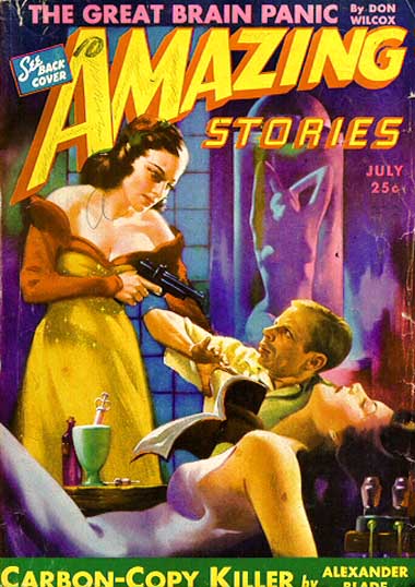 Amazing Stories July 1943 magazine back issue Amazing Stories magizine back copy 
