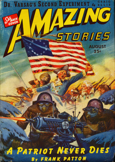 Amazing Stories August 1943 magazine back issue Amazing Stories magizine back copy 