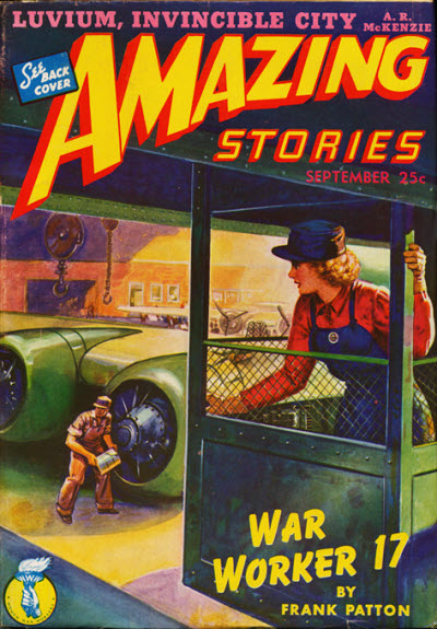 Amazing Stories September 1943 magazine back issue Amazing Stories magizine back copy 