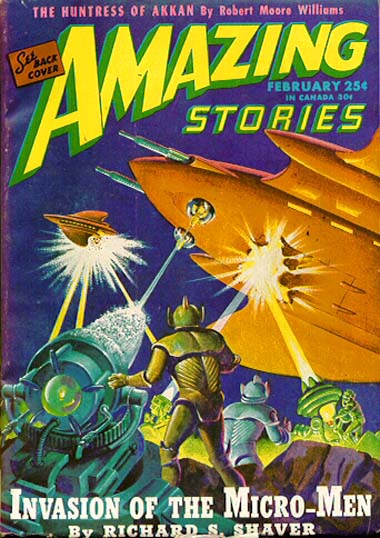 Amazing Stories February 1946 magazine back issue Amazing Stories magizine back copy 
