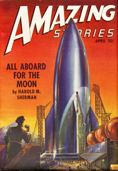 Amazing Stories April 1947 magazine back issue Amazing Stories magizine back copy 