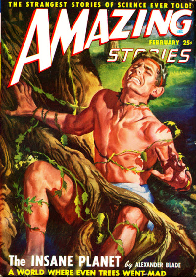 Amazing Stories February 1949 magazine back issue Amazing Stories magizine back copy 