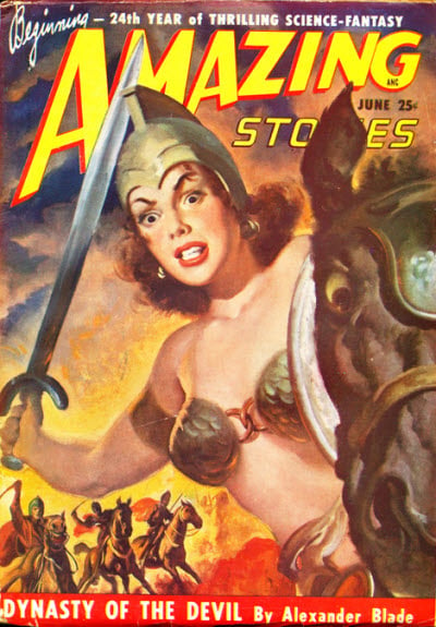 Amazing Stories June 1949 magazine back issue Amazing Stories magizine back copy 