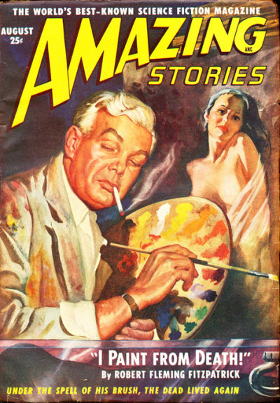 Amazing Stories August 1949 magazine back issue Amazing Stories magizine back copy 