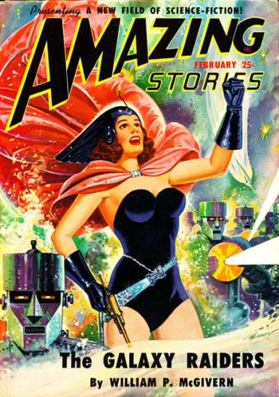 Amazing Stories February 1950 magazine back issue Amazing Stories magizine back copy 