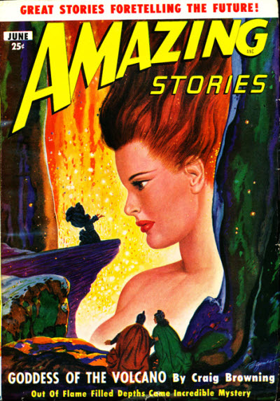 Amazing Stories June 1950 magazine back issue Amazing Stories magizine back copy 