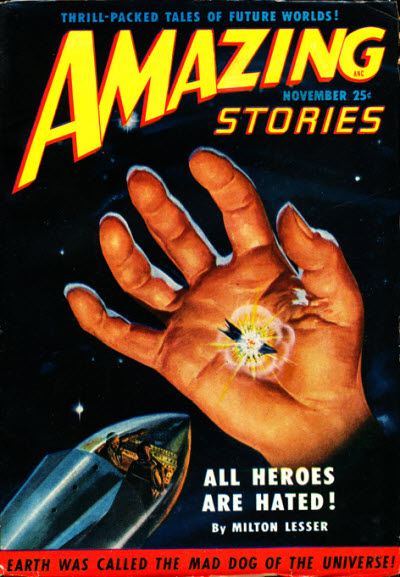 Amazing Stories November 1950 magazine back issue Amazing Stories magizine back copy 