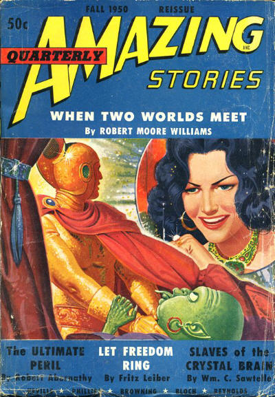 Amazing Stories Fall 1950 magazine back issue Amazing Stories magizine back copy 