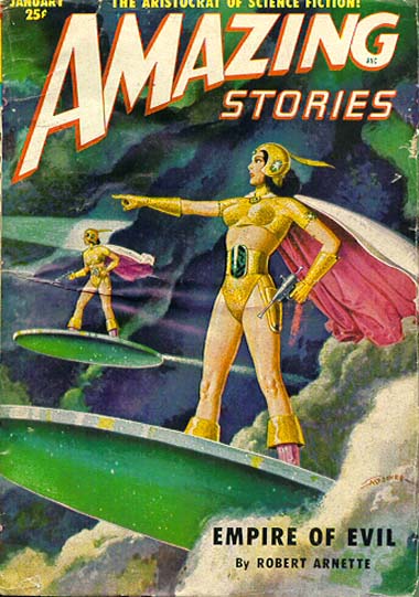 Amazing Stories January 1951 magazine back issue Amazing Stories magizine back copy 
