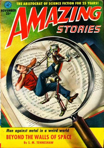 Amazing Stories November 1951 magazine back issue Amazing Stories magizine back copy 