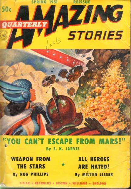 Amazing Stories Spring 1951 magazine back issue Amazing Stories magizine back copy 