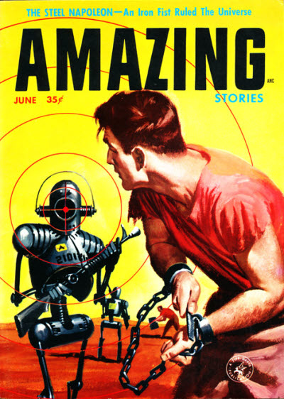 Amazing Stories June 1957 magazine back issue Amazing Stories magizine back copy 